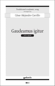 Gaudeamus igitur SATB choral sheet music cover Thumbnail